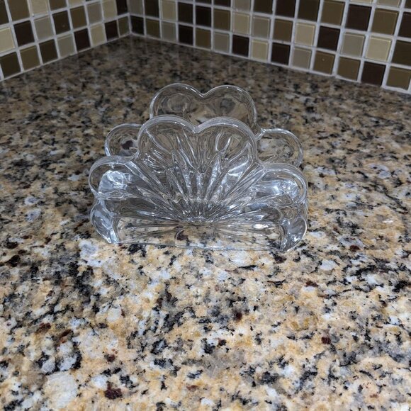 Crystal Scalloped Vintage Napkin Holder - Picture 6 of 6